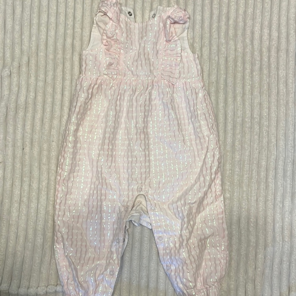 Cat & Jack pink/shimmer romper